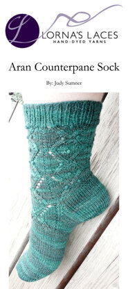 Counterpane Socks in Lorna's Laces Solemate