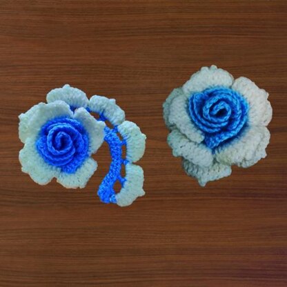 A crochet 3D flower pattern