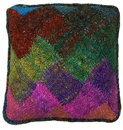 Entrelac With A Twist Accent Pillow