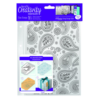Creativity Essentials A5 Clear Stamp Set (1pcs) - Paisley Background