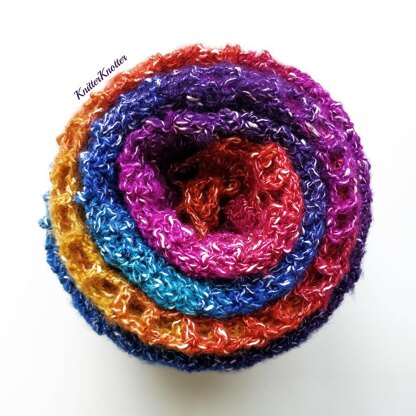 Rainbow Shawlette