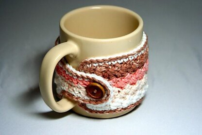 Mug Warmer - Wrap Around Cozy With Button Closure