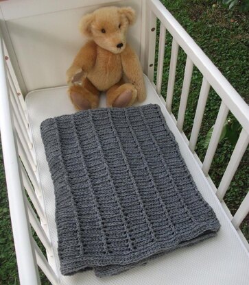 Eyelet Ridges Baby Blanket