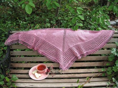 Hybrid Tea Rose Shawl