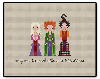 The Sanderson Sisters - PDF Cross Stitch Pattern