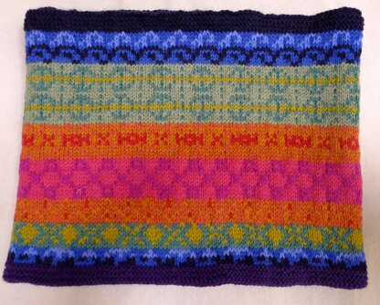 Over the Rainbow - Fair Isle Cowl