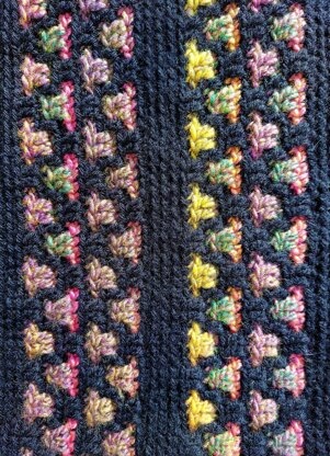 Basket Weave Mosaic Crochet Scarf