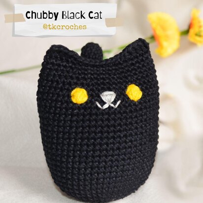 Chubby Black Cat Amigurumi