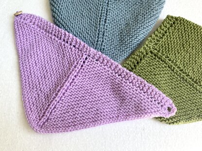 Baby triangle scarf, baby bandana, easy pattern, baby shawl