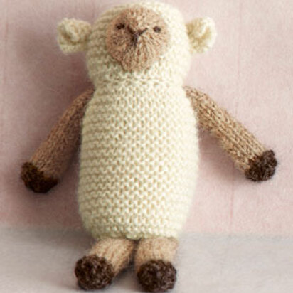 Knit Little Lamb Toy in Lion Brand Superwash Merino Cashmere - L0211AD