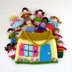 10 Tiny Dolls and Cottage Bag