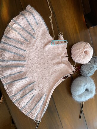 Babies Knitted Silk Dress #7
