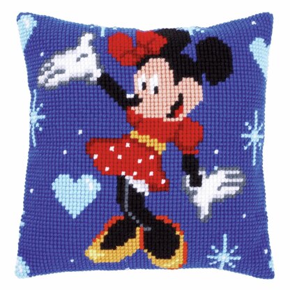Vervaco Cross Stitch Kit: Cushion: Disney Minnie Mouse - 40 x 40cm