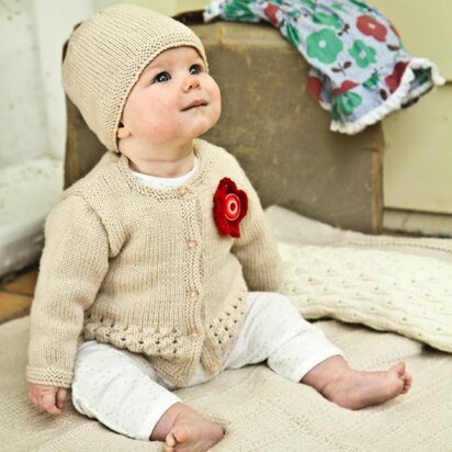 Indiana Cardi and Hat by Little Cupcakes - Bc40