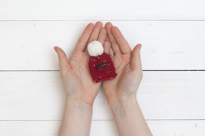 Mini Santa hat - Christmas Brooch + Video tips