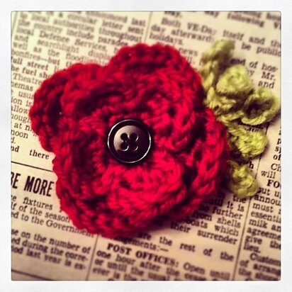 Remembrance Poppy Brooch