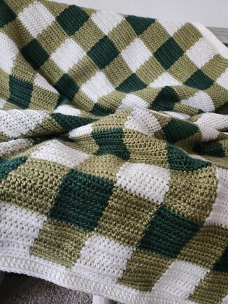 Modern Gingham Throw #2