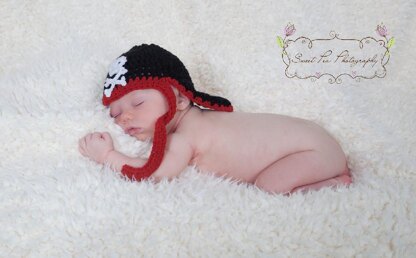 Pirate Bandana with Skull Applique