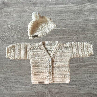 Ashley Cardigan and Hat Set