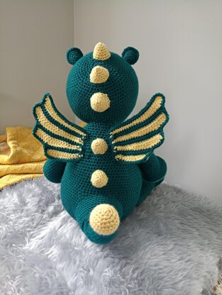 Crochet Amigurumi Snuff the Baby Dragon