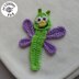 Dragonfly Applique/Embellishment Crochet * Dragonfly, Garden Bugs collection including free base square pattern