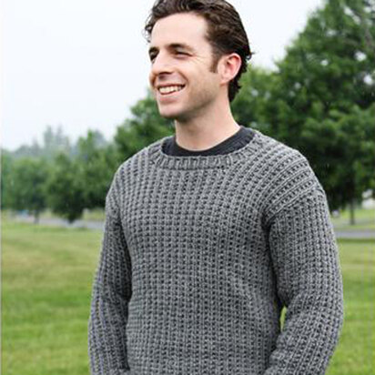 558 Woodstove Pullover - Sweater Knitting Pattern for Men in Valley Yarns Northampton Bulky