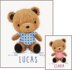 Vervaco Counted Cross Stitch Teddy Bear Cross Stitch Kit - 18cm x 27cm/7.2in x 10.8in