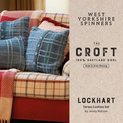 Lockhart Tartan Cushion Set in West Yorkshire Spinners - DPB0244 - Downloadable PDF
