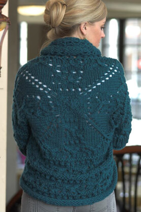 Circle Shrug in Plymouth Yarn De Aire - 2121 - Downloadable PDF