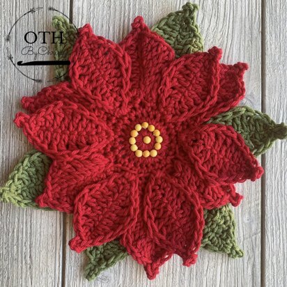 Christmas Poinsettia Coaster