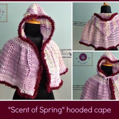 Scent of Spring hooded cape