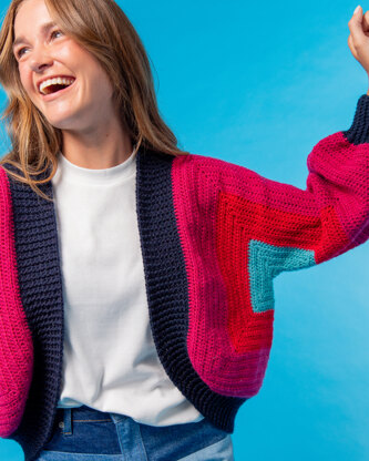 Paintbox Yarns Cloud Nine Cocoon Cardigan PDF (Free)