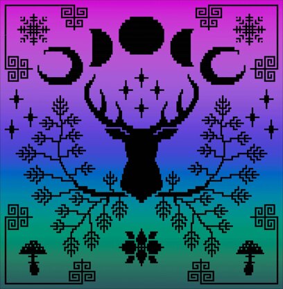 Winter Solstice Magic - overlay mosaic blanket