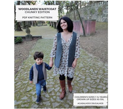 Woodlands Family Waistcoat | Chunky Edition | 1y to 5XL