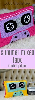 Summer Mix Tape Pillow
