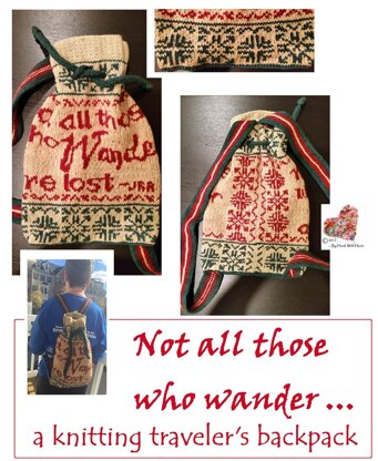 Not All Those Who Wander backpack