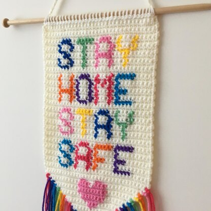 Stay Home Stay Safe Pendant