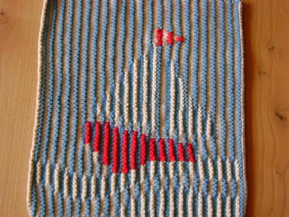 Nautical Knit Shadow Pillow