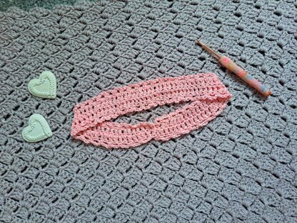 Crochet Romantic No Sew Headband Pattern