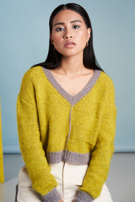 Light Sweater in Rowan Kidsilk Haze & Felted Tweed - ZB301-00004-DEP - Downloadable PDF