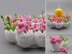 Crochet decoration cherry blossoms and easter eggs - simple and versatile