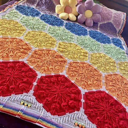 Chasing Rainbows Finding Tulips Blanket