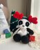 Christmas baby panda