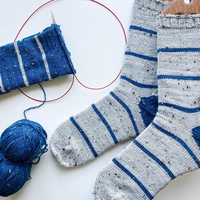 Stripy Family Socks