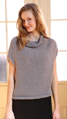 Shell Top in Plymouth Yarn Arequipa Boucle - 3140 - Downloadable PDF