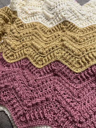 Textured chevron blanket