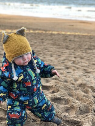 Cat, Fox, and Dinosaur Hats