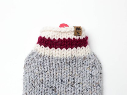 Roots Red Stripe Hot Water Bottle Cover