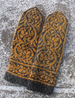 Irish Vine Mittens