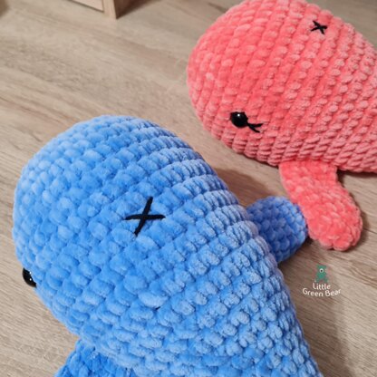 Wesley the Whale - US Terminology - Amigurumi